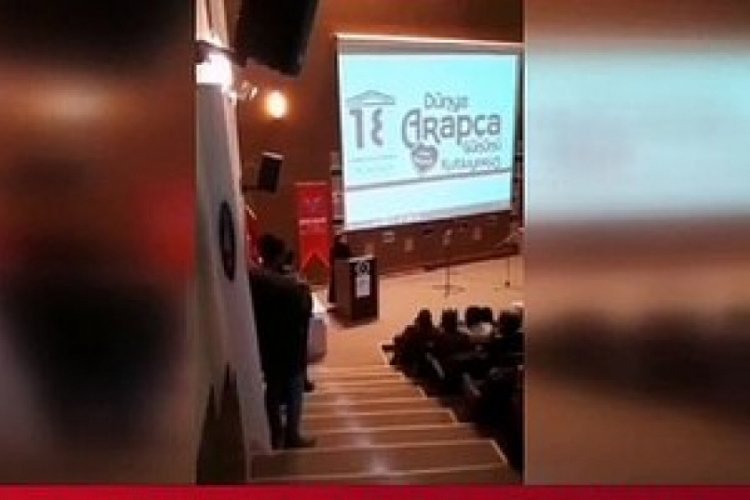 &Uuml;niversitede Arap&ccedil;a 'İstiklal Marşı' okundu