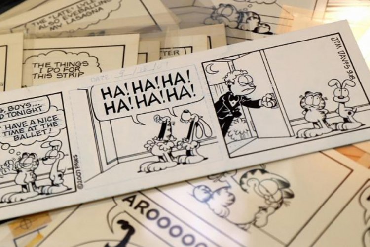 Garfield'ın el &ccedil;izimleri a&ccedil;ık attırmayla satışta
