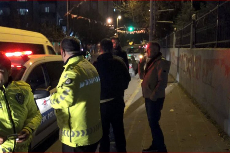 Korkuluklardan atladı, ara&ccedil; &ccedil;arptı!