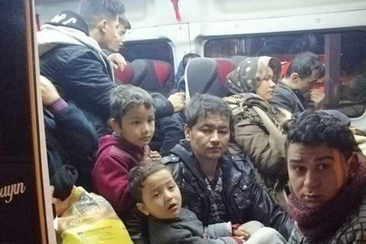 &Ccedil;anakkale'de 51 ka&ccedil;ak g&ouml;&ccedil;men yakalandı