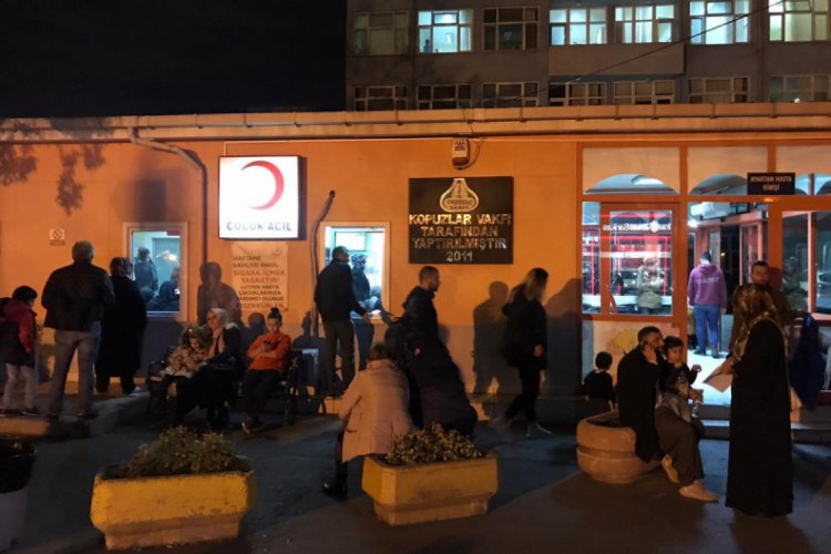 Acil servisler hava şartları nedeniyle doldu taştı