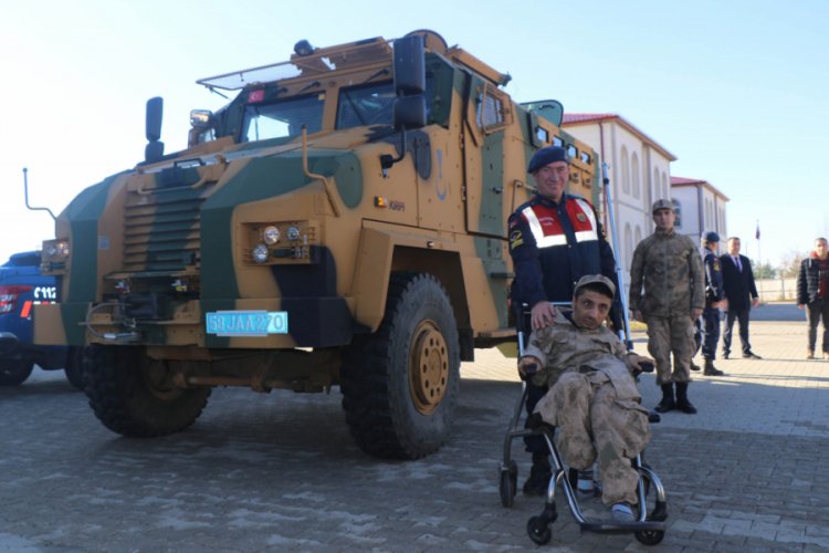 Şaban'ın askerlik hayali ger&ccedil;ek oldu