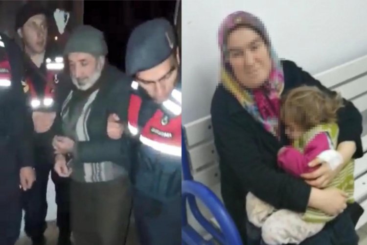 Eşini d&ouml;v&uuml;p, kızı ile kendisini eve kilitledi