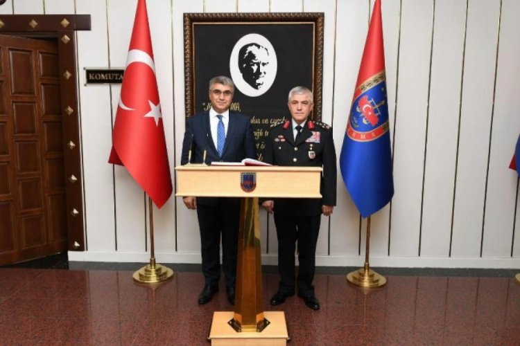 Vali G&uuml;rel'den Orgeneral &Ccedil;etin'e ziyaret