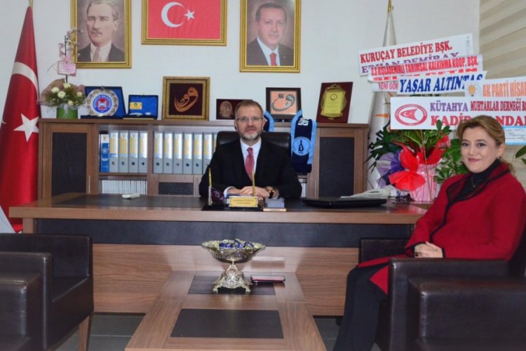 Milletvekili Ceyda &Ccedil;etin Erenler'den Başkan Ceyhun'a tebrik ziyareti