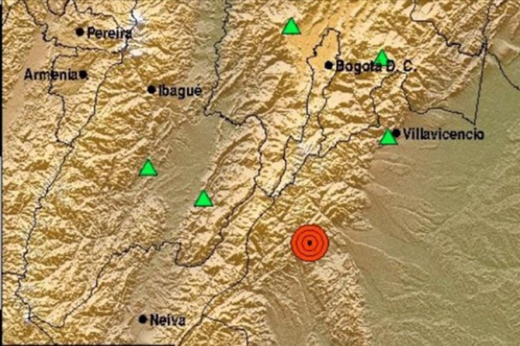 Kolombiya'da 6,2 b&uuml;y&uuml;kl&uuml;ğ&uuml;nde deprem