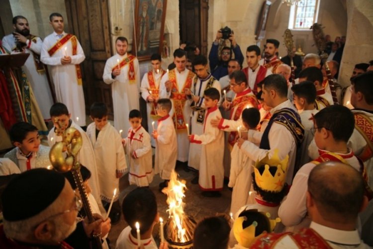 Mardin'de Hristiyanlar Noeli kutladı