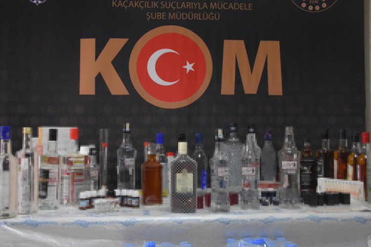Ele ge&ccedil;irilen 60 ton sahte i&ccedil;ki imha edildi