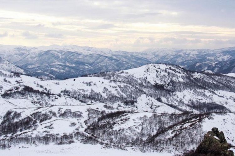 Tunceli'de doğa karla kaplanınca eşsiz g&uuml;zellikler ortaya &ccedil;ıktı