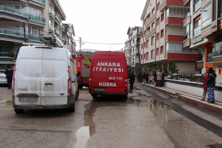Başkentte &ccedil;ıkan yangın paniğe neden oldu