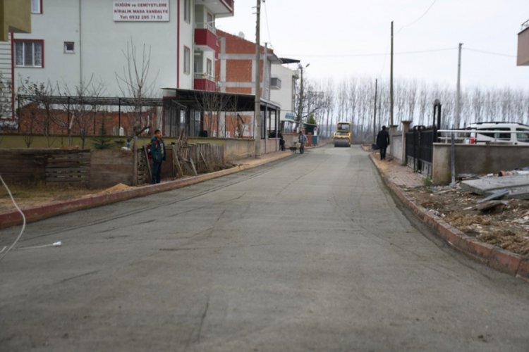 Bursa İneg&ouml;l Belediyesi'nden yol yapım &ccedil;alışması
