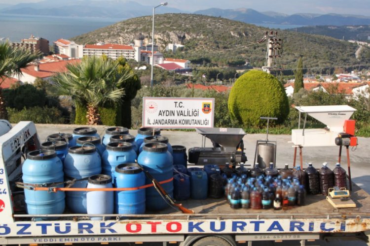 3 bin 65 litre sahte şarap ele ge&ccedil;irildi