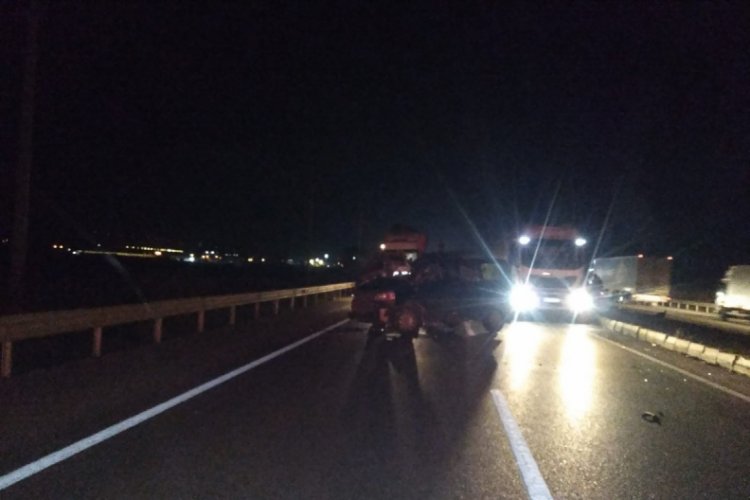 Bursa Karacabey'de trafik kazası meydana geldi!