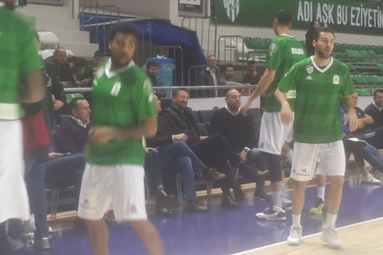 TBF Başkanı Hidayet T&uuml;rkoğlu Bursaspor ma&ccedil;ında