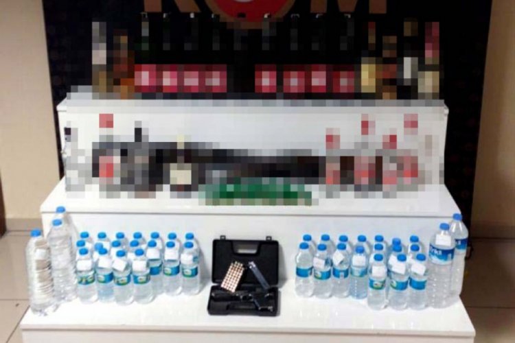 Kırşehir'de sahte i&ccedil;ki operasyonu: 7 g&ouml;zaltı