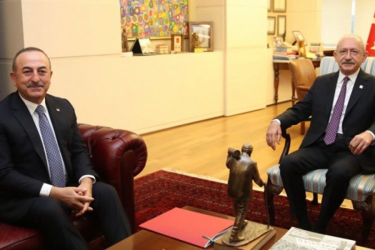 Bakan &Ccedil;avuşoğlu'dan CHP'ye tezkere ziyareti