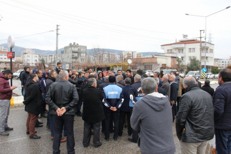 Kazanın ardından yol trafiğe kapatıldı