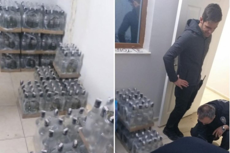 Fo&ccedil;a'da yılbaşı &ouml;ncesi ka&ccedil;ak ve sahte i&ccedil;ki operasyonu