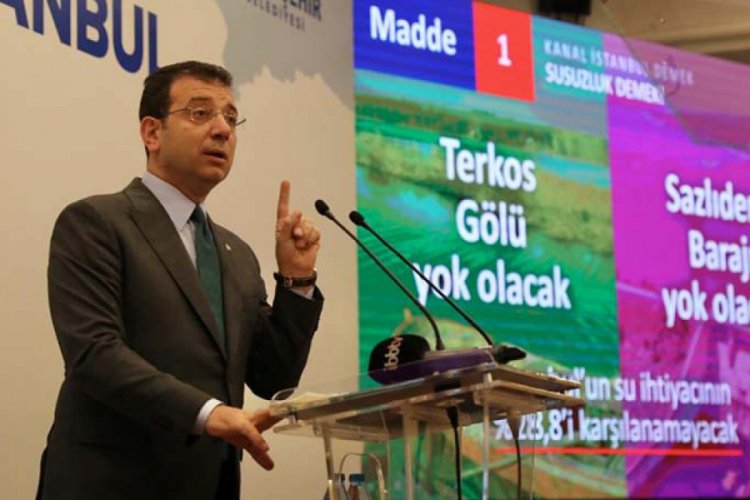İmamoğlu'ndan Kanal İstanbul a&ccedil;ıklaması
