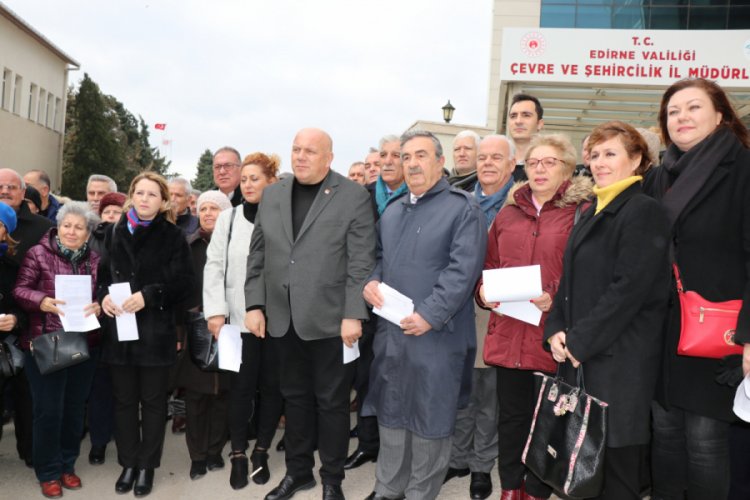 CHP Edirne &ouml;rg&uuml;t&uuml;nden 'Kanal İstanbul' itirazı