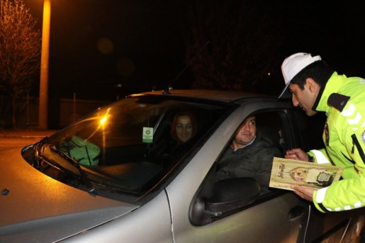 Polis memurları yeni yıla g&ouml;rev başında girdi