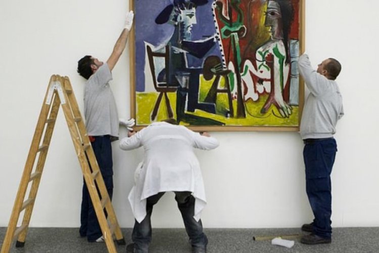 Picasso'nun 157 milyonluk eserini yırttı!