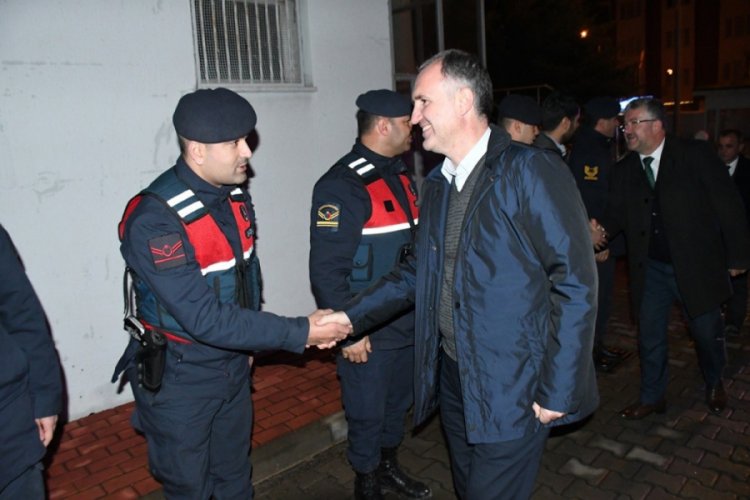 Bursa İneg&ouml;l protokol&uuml; yeni yıla g&ouml;rev başındaki kamu &ccedil;alışanlarıyla girdi