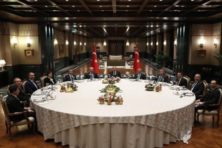 Cumhurbaşkanı Erdoğan, yasama, y&uuml;r&uuml;tme yargı organı temsilcileri ile bir araya geldi