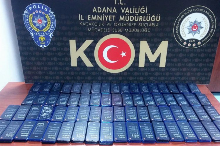 1,3 milyon lira değerinde ka&ccedil;ak cep telefonu ele ge&ccedil;irildi