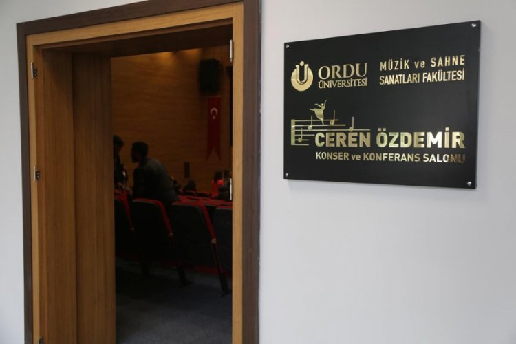 Ceren &Ouml;zdemir'in adı Ordu &Uuml;niversitesinde yaşatılıyor