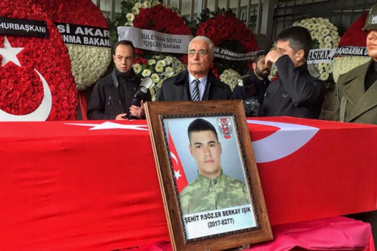MSB: Şehit Işık'ın cenaze t&ouml;renine 169 askeri personel katıldı