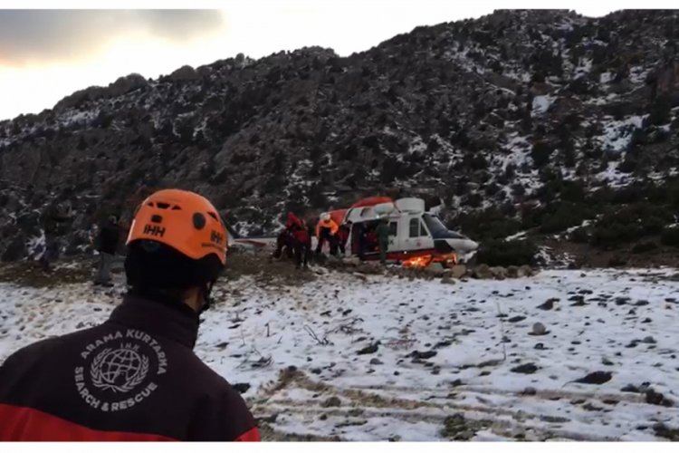 Kuş avlamak isterken 200 metrelik u&ccedil;uruma yuvarlandı