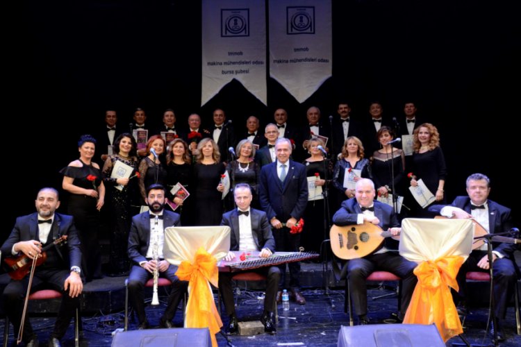 MMO Bursa Şubesi T&uuml;rk Sanat M&uuml;ziği Korosu'ndan m&uuml;zik ziyafeti
