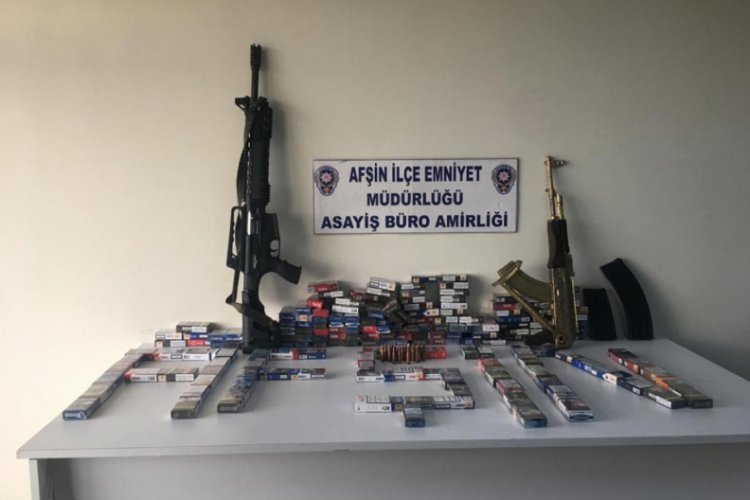 Hırsızlık ş&uuml;phelisinin evinde kalaşnikof bulundu