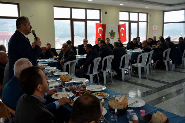 Bursa Orhaneli Belediye Başkanı mahalle muhtarlarıyla buluştu
