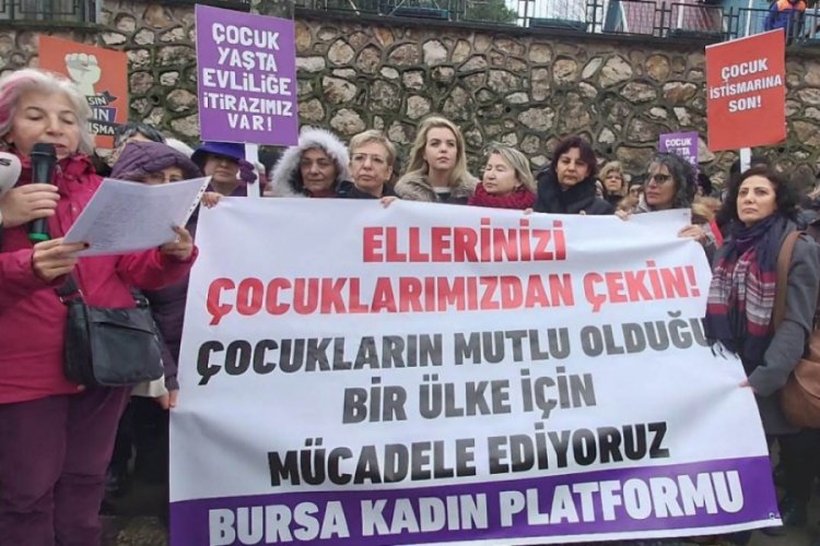 Bursa kadın platformu cinsel istismara tepki g&ouml;sterdi