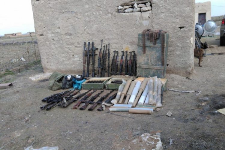 PKK/YPG'ye ait silah ve m&uuml;himmatlar imha edildi