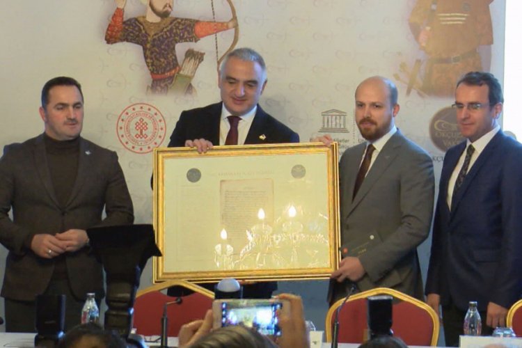 Bakan Ersoy'dan Ok&ccedil;ular Vakfı'na UNESCO ziyareti
