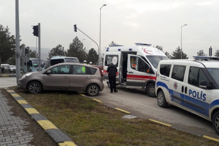 Trafik kazasında 2 kişi yaralandı