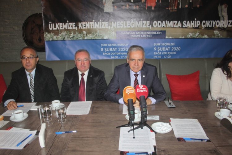 Bursa'da "&Ccedil;ağdaş M&uuml;hendisler"den adaylık a&ccedil;ıklaması!
