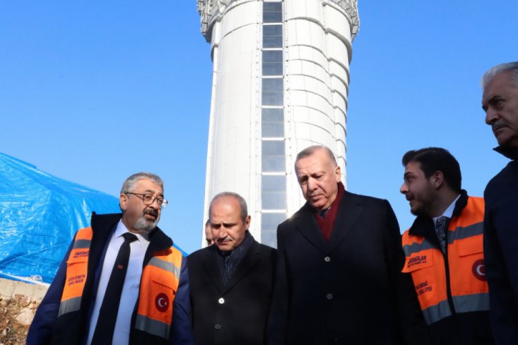 Cumhurbaşkanı Erdoğan &Ccedil;amlıca Kulesi'ni inceledi