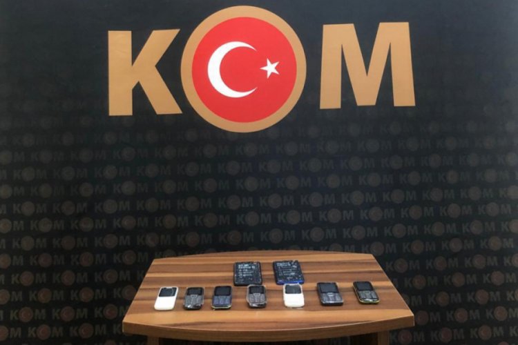 Bursa İneg&ouml;l'de ka&ccedil;ak telefon operasyonunda 3 g&ouml;zaltı