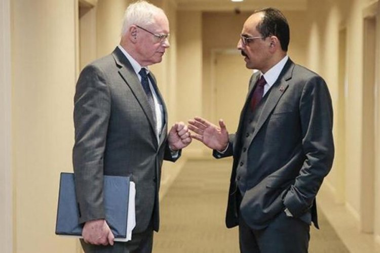 İbrahim Kalın, ABD'nin Suriye temsilcisi ile g&ouml;r&uuml;şt&uuml;