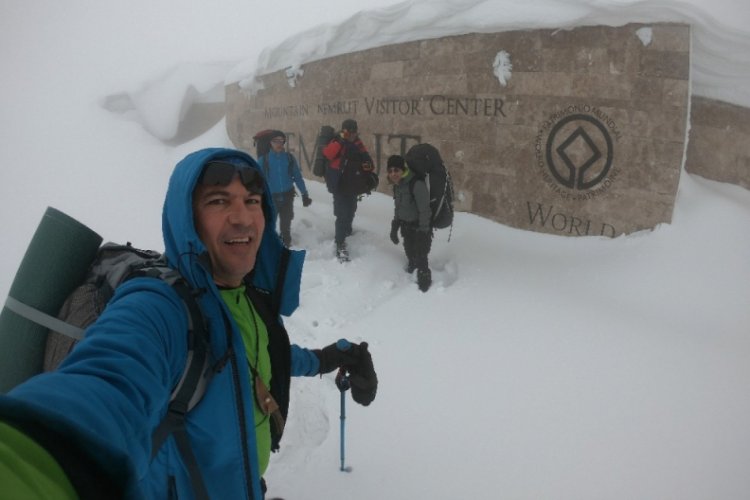 Nemrut Dağı'nda dağcılara tipi engeli