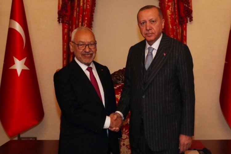 Cumhurbaşkanı Erdoğan, Gannuşi'yi kabul etti