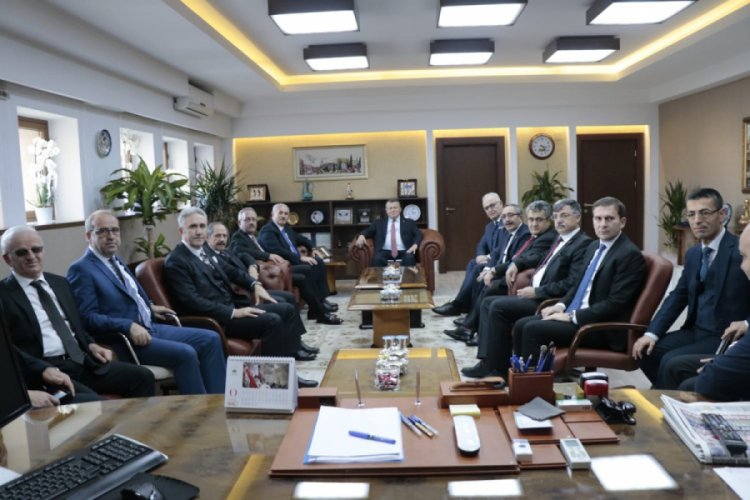 Yargıtay &uuml;yeleri Bursa Adalet Sarayını ziyaret etti