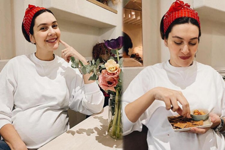 Korel'in karnı burnunda pozlarına beğeni yağdı