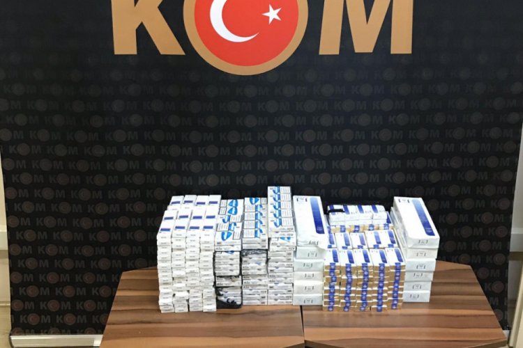 Bursa'da 700 paket ka&ccedil;ak sigara ele ge&ccedil;irildi