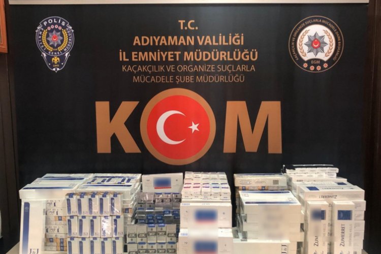 G&uuml;mr&uuml;k ka&ccedil;ağı sigaralar ele ge&ccedil;irildi