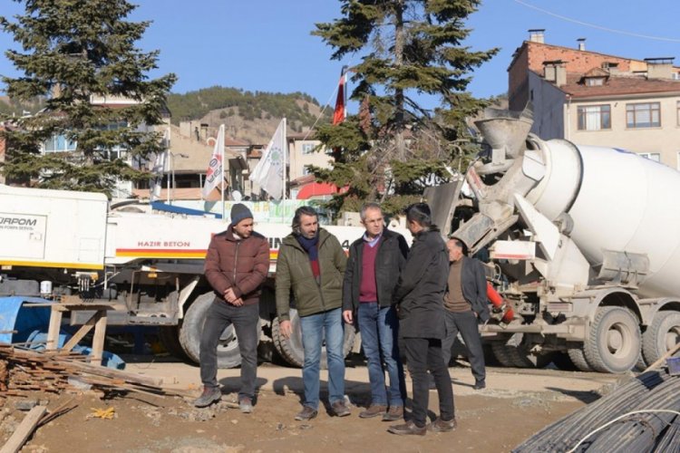 Kaymakam H&uuml;k&uuml;met Konağı inşaatında incelemelerde bulundu